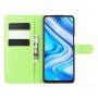 עבור Xiaomi Redmi Note 9 Pro Max כיסוי ארנק / ספר עשוי מעור בצבע ירוק עם חריצים לכרטיסי אשראי
