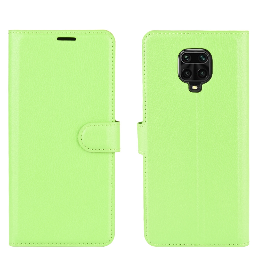 עבור Xiaomi Redmi Note 9 Pro Max כיסוי ארנק / ספר עשוי מעור בצבע ירוק עם חריצים לכרטיסי אשראי