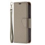 עבור Apple iPhone 13 Pro Max כיסוי ארנק / ספר עשוי מעור בצבע אפור עם חריצים לכרטיסי אשראי