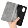 עבור Nokia G11 כיסוי ארנק / ספר עשוי מעור בצבע אפור עם חריצים לכרטיסי אשראי