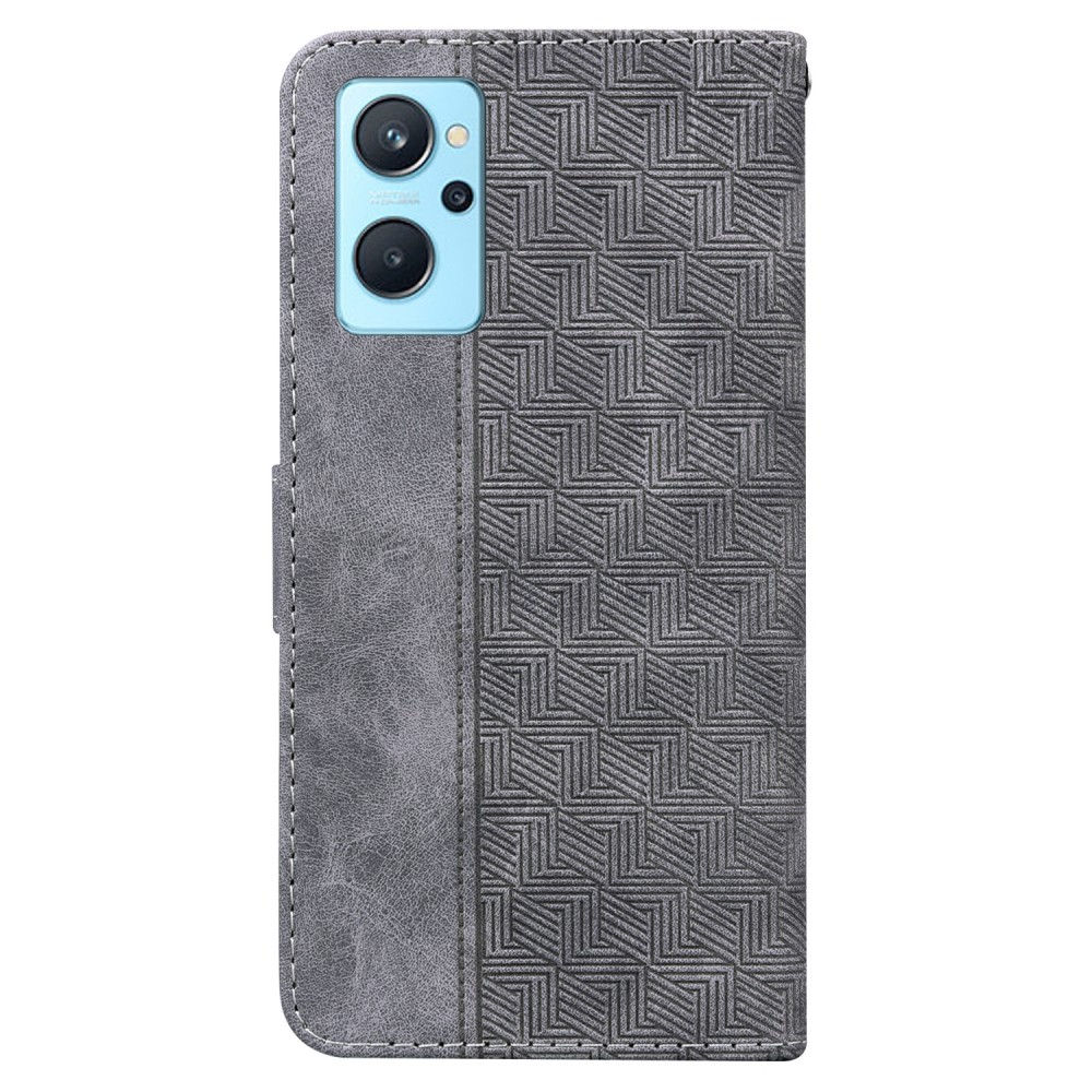 עבור Oppo A36 כיסוי ארנק / ספר עשוי מעור בצבע אפור עם חריצים לכרטיסי אשראי