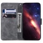 עבור Oppo F19 Pro+ 5G כיסוי ארנק / ספר עשוי מעור בצבע אפור עם חריצים לכרטיסי אשראי