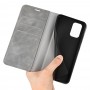 עבור Samsung Galaxy A23 5G כיסוי ארנק / ספר עשוי מעור בצבע אפור עם חריצים לכרטיסי אשראי