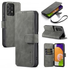 עבור Samsung Galaxy A53 5G כיסוי ארנק / ספר עשוי מעור בצבע אפור עם חריצים לכרטיסי אשראי