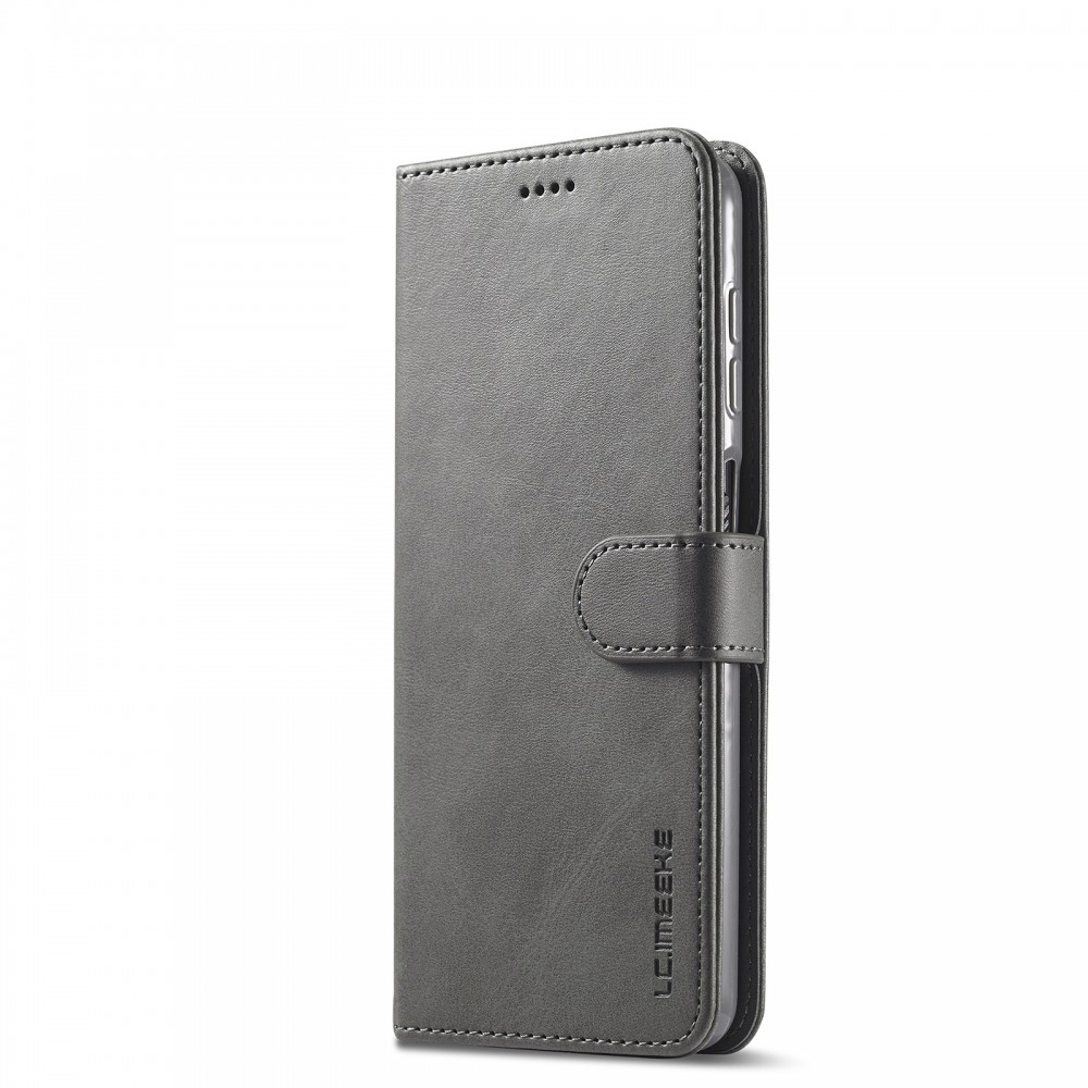 עבור Samsung Galaxy M53 כיסוי ארנק / ספר עשוי מעור בצבע אפור עם חריצים לכרטיסי אשראי