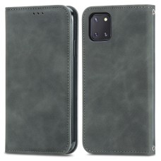 עבור Samsung Galaxy Note10 Lite כיסוי ארנק / ספר עשוי מעור בצבע אפור עם חריצים לכרטיסי אשראי