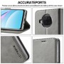 עבור Xiaomi Mi 10T Lite 5G כיסוי ארנק / ספר עשוי מעור בצבע אפור עם חריצים לכרטיסי אשראי