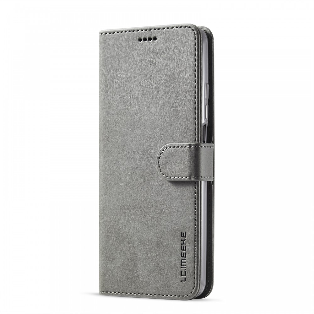 עבור Xiaomi Poco M3 Pro כיסוי ארנק / ספר עשוי מעור בצבע אפור עם חריצים לכרטיסי אשראי