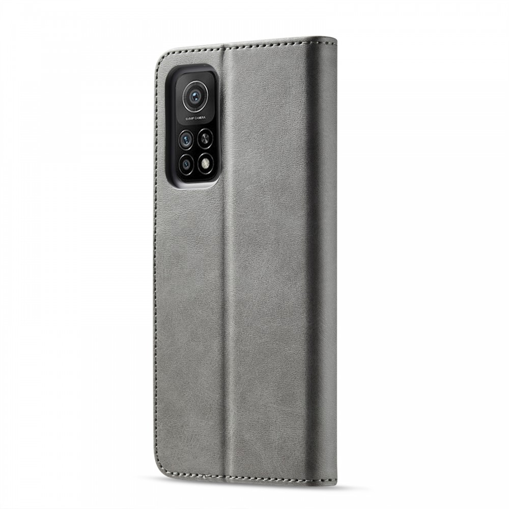 עבור Xiaomi Poco M3 Pro כיסוי ארנק / ספר עשוי מעור בצבע אפור עם חריצים לכרטיסי אשראי