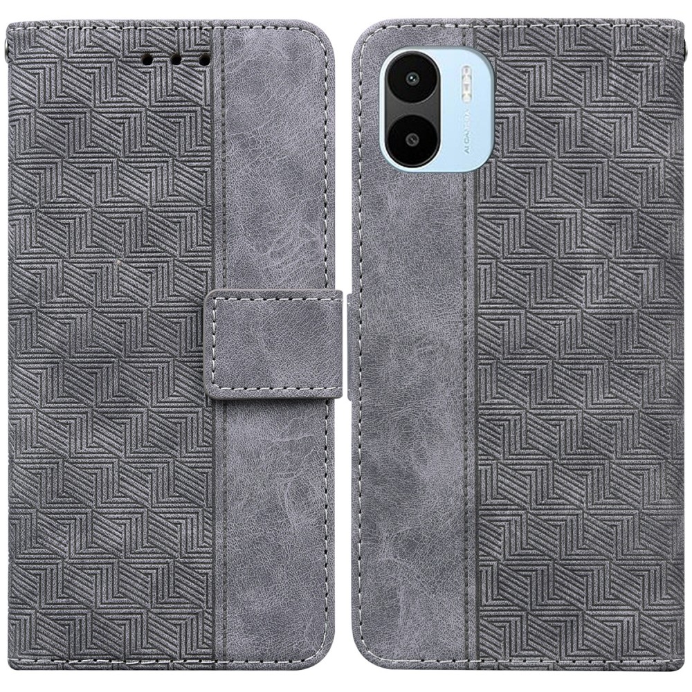 עבור Xiaomi Redmi A1 כיסוי ארנק / ספר עשוי מעור בצבע אפור עם חריצים לכרטיסי אשראי
