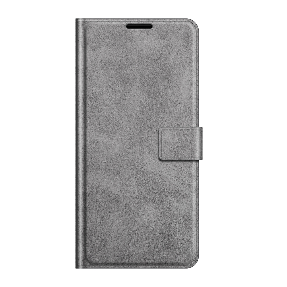 עבור Xiaomi Redmi Note 10 כיסוי ארנק / ספר עשוי מעור בצבע אפור עם חריצים לכרטיסי אשראי