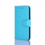 עבור Google Pixel 6a כיסוי ארנק / ספר עשוי מעור בצבע כחול בהיר עם חריצים לכרטיסי אשראי