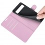 עבור Google Pixel 6 כיסוי ארנק / ספר עשוי מעור בצבע ורוד עם חריצים לכרטיסי אשראי