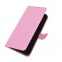 עבור Nokia 8.3 5G כיסוי ארנק / ספר עשוי מעור בצבע ורוד עם חריצים לכרטיסי אשראי