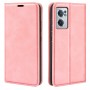 עבור OnePlus Nord CE 2 5G כיסוי ארנק / ספר עשוי מעור בצבע ורוד עם חריצים לכרטיסי אשראי