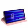 עבור OnePlus Nord CE 2 5G כיסוי ארנק / ספר עשוי מעור בצבע ורוד עם חריצים לכרטיסי אשראי