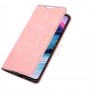 עבור OnePlus Nord CE 5G כיסוי ארנק / ספר עשוי מעור בצבע ורוד עם חריצים לכרטיסי אשראי