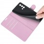 עבור Oppo A74 כיסוי ארנק / ספר עשוי מעור בצבע ורוד עם חריצים לכרטיסי אשראי