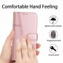 עבור Oppo Reno8 5G כיסוי ארנק / ספר עשוי מעור בצבע ורוד עם חריצים לכרטיסי אשראי