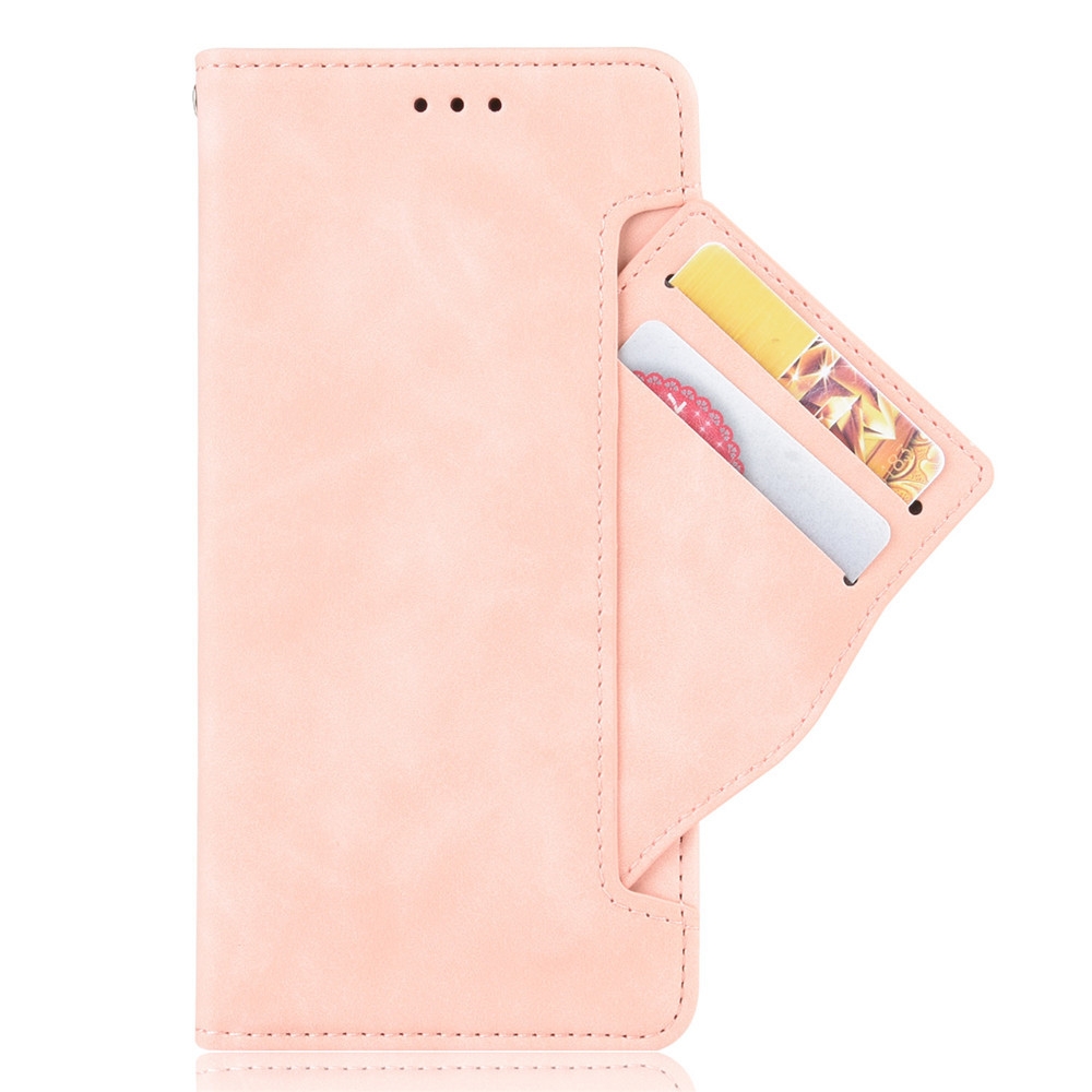 עבור Samsung Galaxy Note10+ 5G כיסוי ארנק / ספר עשוי מעור בצבע ורוד עם חריצים לכרטיסי אשראי