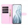 עבור Xiaomi Mi 11 כיסוי ארנק / ספר עשוי מעור בצבע ורוד עם חריצים לכרטיסי אשראי