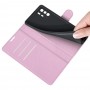 עבור Xiaomi Poco X3 GT כיסוי ארנק / ספר עשוי מעור בצבע ורוד עם חריצים לכרטיסי אשראי