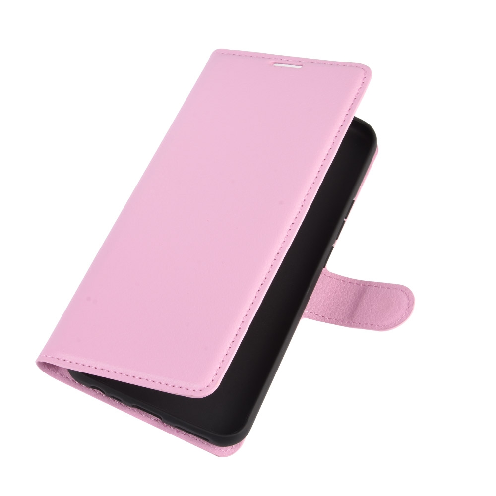 עבור Xiaomi Redmi 9 כיסוי ארנק / ספר עשוי מעור בצבע ורוד עם חריצים לכרטיסי אשראי