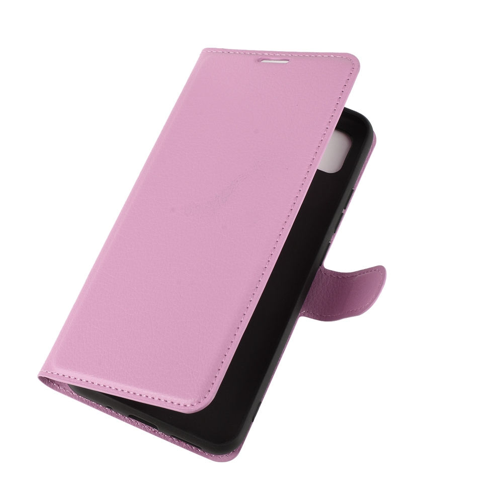 עבור Xiaomi Redmi 9C כיסוי ארנק / ספר עשוי מעור בצבע ורוד עם חריצים לכרטיסי אשראי