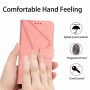 עבור Xiaomi Redmi Note 12S כיסוי ארנק / ספר עשוי מעור בצבע ורוד עם חריצים לכרטיסי אשראי