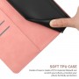 עבור Xiaomi Redmi Note 12S כיסוי ארנק / ספר עשוי מעור בצבע ורוד עם חריצים לכרטיסי אשראי