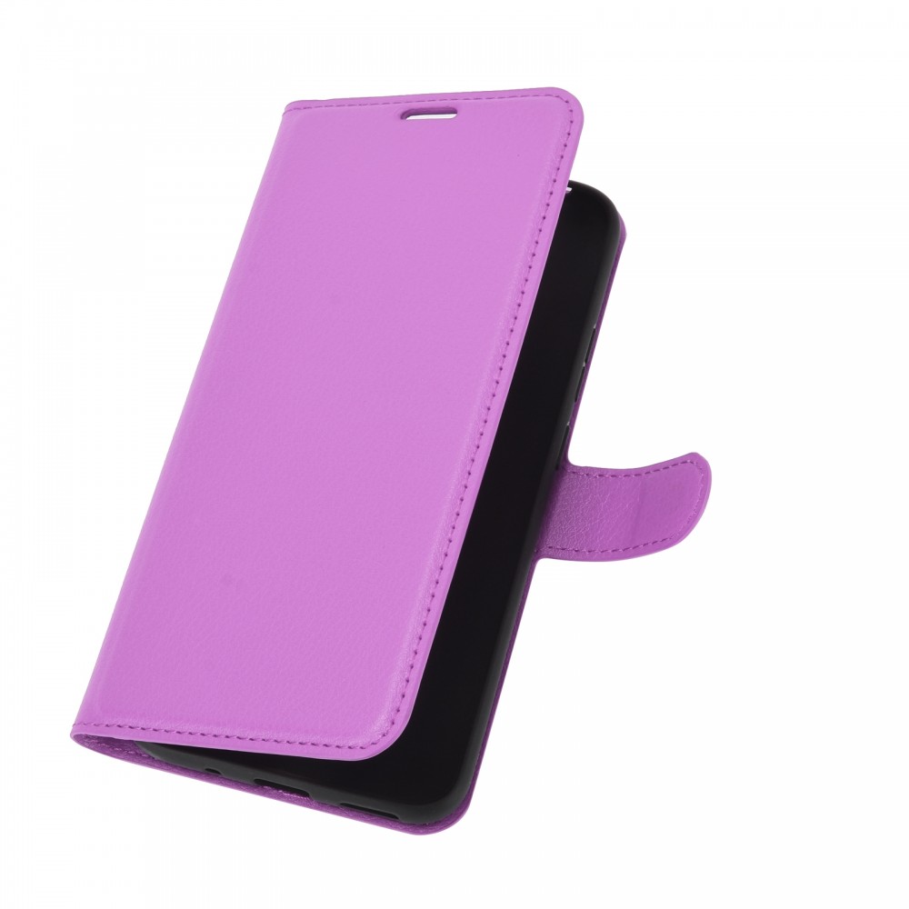 עבור Nokia 3.4 כיסוי ארנק / ספר עשוי מעור בצבע סגול עם חריצים לכרטיסי אשראי
