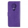עבור Nokia 5.3 כיסוי ארנק / ספר עשוי מעור בצבע סגול עם חריצים לכרטיסי אשראי