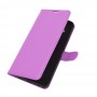 עבור Nokia 8.3 5G כיסוי ארנק / ספר עשוי מעור בצבע סגול עם חריצים לכרטיסי אשראי