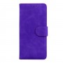 עבור OnePlus 8 כיסוי ארנק / ספר עשוי מעור בצבע סגול עם חריצים לכרטיסי אשראי