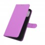 עבור OnePlus Nord N100 כיסוי ארנק / ספר עשוי מעור בצבע סגול עם חריצים לכרטיסי אשראי