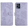 עבור Realme Narzo 50 כיסוי ארנק / ספר עשוי מעור בצבע סגול עם חריצים לכרטיסי אשראי