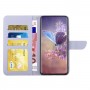 עבור Realme Narzo 50 כיסוי ארנק / ספר עשוי מעור בצבע סגול עם חריצים לכרטיסי אשראי