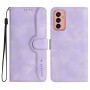 עבור Samsung Galaxy M13 (India) כיסוי ארנק / ספר עשוי מעור בצבע סגול עם חריצים לכרטיסי אשראי