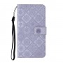 עבור Samsung Galaxy S23 כיסוי ארנק / ספר עשוי מעור בצבע סגול עם חריצים לכרטיסי אשראי