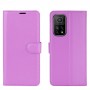 עבור Xiaomi Mi 10T Pro 5G כיסוי ארנק / ספר עשוי מעור בצבע סגול עם חריצים לכרטיסי אשראי