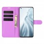 עבור Xiaomi Mi 11 כיסוי ארנק / ספר עשוי מעור בצבע סגול עם חריצים לכרטיסי אשראי