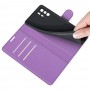 עבור Xiaomi Poco X3 GT כיסוי ארנק / ספר עשוי מעור בצבע סגול עם חריצים לכרטיסי אשראי