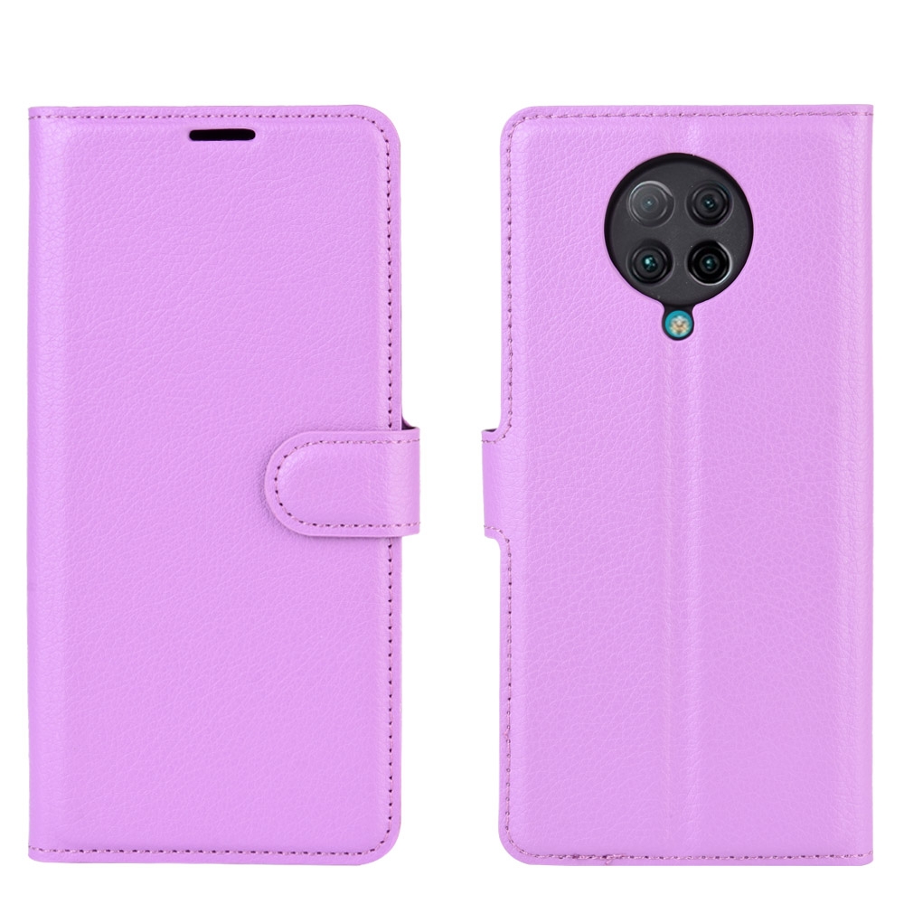 עבור Xiaomi Redmi K30 Pro כיסוי ארנק / ספר עשוי מעור בצבע סגול עם חריצים לכרטיסי אשראי