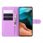 עבור Xiaomi Redmi K30 Pro כיסוי ארנק / ספר עשוי מעור בצבע סגול עם חריצים לכרטיסי אשראי