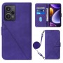 עבור Xiaomi Redmi Note 12 Turbo כיסוי ארנק / ספר עשוי מעור בצבע סגול עם חריצים לכרטיסי אשראי