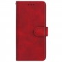 עבור Apple iPhone 14 כיסוי ארנק / ספר עשוי מעור בצבע אדום עם חריצים לכרטיסי אשראי
