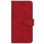 עבור Apple iPhone 14 Plus כיסוי ארנק / ספר עשוי מעור בצבע אדום עם חריצים לכרטיסי אשראי
