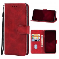 עבור Asus ROG Phone 6 כיסוי ארנק / ספר עשוי מעור בצבע אדום עם חריצים לכרטיסי אשראי