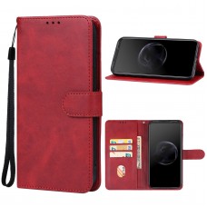 עבור Asus ROG Phone 7 כיסוי ארנק / ספר עשוי מעור בצבע אדום עם חריצים לכרטיסי אשראי