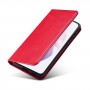 עבור Google Pixel 4 XL כיסוי ארנק / ספר עשוי מעור בצבע אדום עם חריצים לכרטיסי אשראי